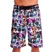 69Slam Dlouhé Boardshort eves leaves