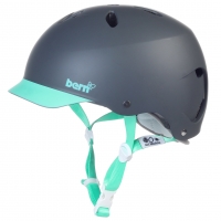 Bern Lenox matte grey/mint brim