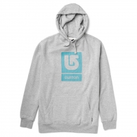 Burton Logo Vertical Pullover heather grey