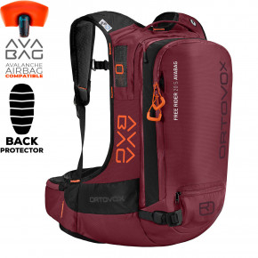 Přejít na produkt Batoh na snowboard Ortovox Free Rider 20 S Without Kit dark blood 2019/2020
