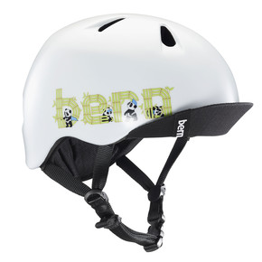 Prejsť na produkt Prilba Bern Nino satin white panda logo 2018