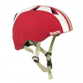 Přejít na produkt Helma Bern Nino Summer red/racing strip 2008