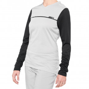 Prejsť na produkt Bike dres 100% Wms Ridecamp Ls Jersey grey/black 2020