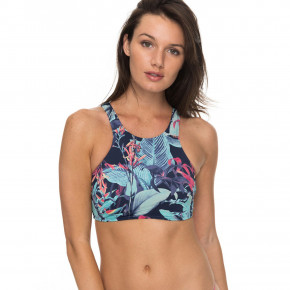 Prejsť na produkt Bikiny Roxy Prt Roxy Essentials Crop Top dress blues fantastic garden 2018