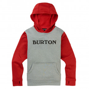 Przejść do produktu Bluza Burton Boys Oak Pullover grey heather/flame scarlet 2019/2020