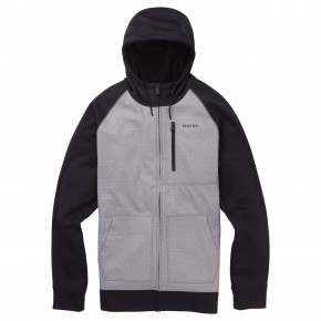 Prejsť na produkt Technická mikina Burton Crown Bonded Fz grey heather/true black 2019/2020