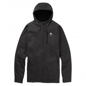 Přejít na produkt Technická mikina Burton Crown Bonded Full Zip true black heather 2019/2020