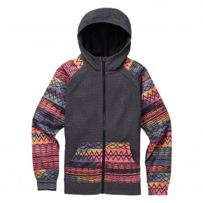 Přejít na produkt Technická mikina Burton Girls Crown Bonded FZ true black h./technisat dream 2018/2019
