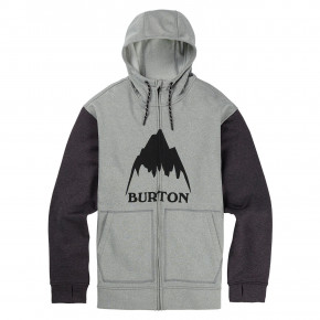Go to the product Tech Hoodie Burton Oak Fz monument heather/true black heat 2018/2019