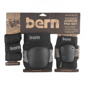 Przejść do produktu Ochraniacz Bern Junior Pad Set grey on black 2018