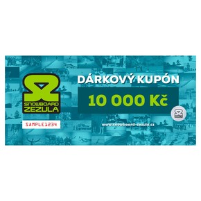 Přejít na produkt Dárkový kupón Snowboard Zezula 10000 Kč