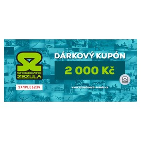 Prejsť na produkt Darčekový kupón Snowboard Zezula 2000 Kč