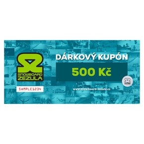 Prejsť na produkt Darčekový kupón Snowboard Zezula 500 Kč