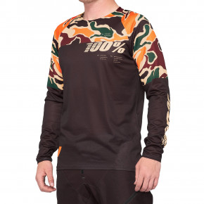 Przejść do produktu Koszulka rowerowa 100% R-Core Jersey merlot/camo 2020