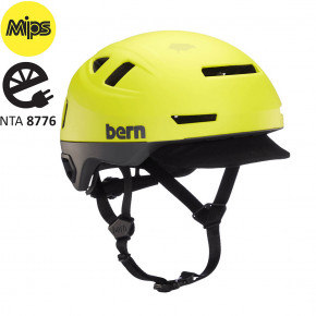 Přejít na produkt Helma Bern Hudson Mips matte hyper green 2020