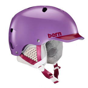 Prejsť na produkt Prilba Bern Lenox satin purple/cranberry trim 2018/2019