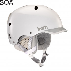 Go to the product Helmet Bern Lenox satin white/grey brim 2019/2020