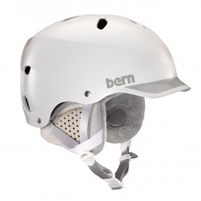 Prejsť na produkt Prilba Bern Lenox satin white/grey trim 2018/2019