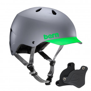 Přejít na produkt Helma Bern Watts H2O WEP matte grey neon green brim 2018