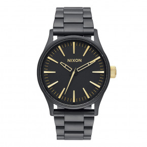 Přejít na produkt Hodinky Nixon Sentry 38 SS matte black/gold 2018
