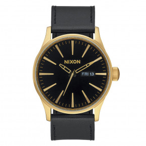 Přejít na produkt Hodinky Nixon Sentry Leather gold/black 2019
