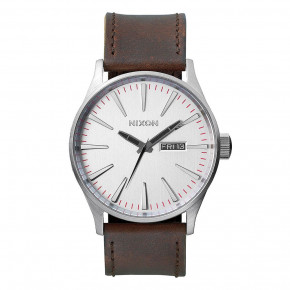 Go to the product Watch Nixon Sentry Leather silver/brown 2018