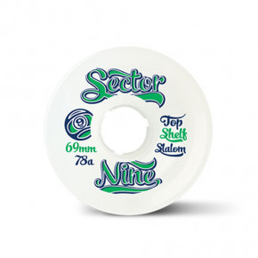Go to the product Wheels Sector 9 Top Shelf 69Mm/78A Slalom Offset white