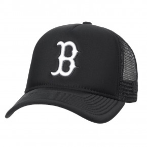 Przejść do produktu Czapka z daszkiem New Era Boston Red Sox Aframe Trucker black/optic white 2018