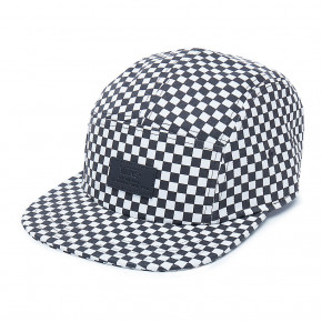 Przejść do produktu Czapka z daszkiem Vans Davis 5 Panel black/white check 2018