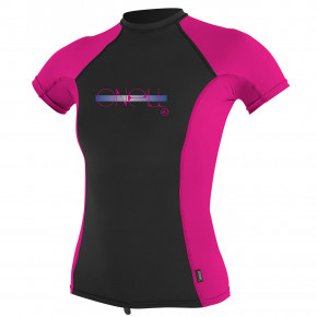 Przejść do produktu Lycra O'Neill Girls Premium Skins S/s Rash black/berry/black 2019