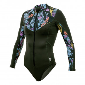 Go to the product Lycra O'Neill Wms Front Zip L/S Surf Suit dark olive/baylen 2020
