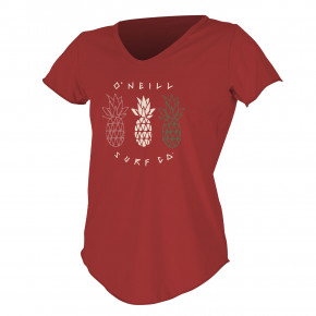 Prejsť na produkt Lycra O'Neill Wms Graphic S/S Scoop Neck Sun taos red 2020