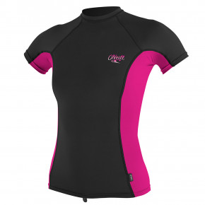 Przejść do produktu Lycra O'Neill Wms Premium Skins S/s Rash black/berry/black 2019