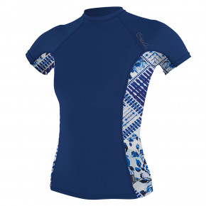 Přejít na produkt Lycra O'Neill Wms Side Print S/S Rash navy/indigo patch 2018