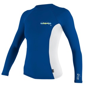 Přejít na produkt Lycra O'Neill Wms Skins L/s Crew ultramarine/white/ultramarine 2017