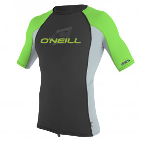 Przejść do produktu Lycra O'Neill Youth Premium Skins S/s Rash black/cool grey/dayglo 2019