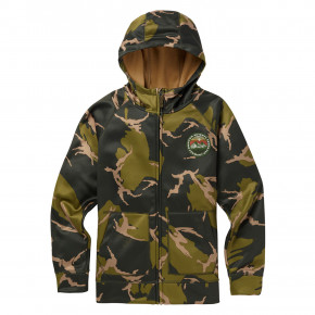 Přejít na produkt Technická mikina Burton Boys Crown Bonded FZ mtn camo 2018/2019