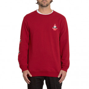 Přejít na produkt Mikina Volcom Santastone Crew Fleece deep red 2019