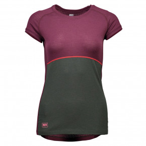 Přejít na produkt Triko Mons Royale Bella Tech Tee Geo burgundy/forest green 2017/2018