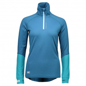 Přejít na produkt Triko Mons Royale Checklist 1/4 Zip Geo blue steel/aqua 2017/2018