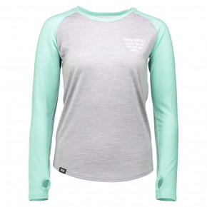 Přejít na produkt Triko Mons Royale Rocker Raglan Ftbotw grey marl/peppermint 2017/2018