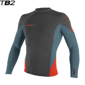 Prejsť na produkt Neoprén O'Neill Hyperfreak 1,5Mm L/s Crew graphite/dusty blue/neon red 2017
