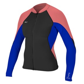 Přejít na produkt Neoprén O'Neill Wms Bahia 1/0,5 Full-Zip Jacket black/tahitian blue/coral 2017