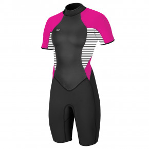 Přejít na produkt Neoprén O'Neill Wms Bahia Bz 2/1 S/s Spring black/highway stripe/punk pink 2018