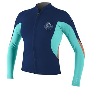 Přejít na produkt Neoprén O'Neill Wms Bahia Full Zip Jacket navy/seaglass/lt.grapefruit 2016