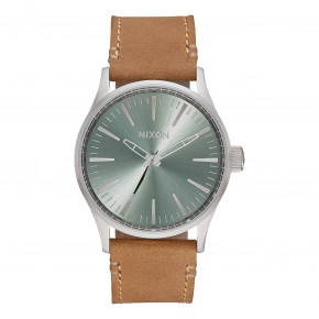 Prejsť na produkt Hodinky Nixon Sentry 38 Leather saddle/sage 2017