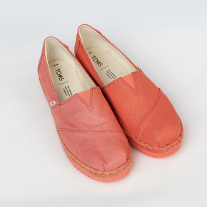Go to the product Used sneakers Toms Alpargata Platform persimmon heritage canvas 2019