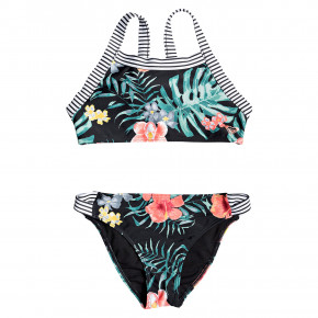 Přejít na produkt Bikiny Roxy Happy Spring Crop Top Set anthracite hibiscus twist swim 2019