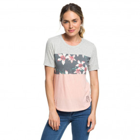 Přejít na produkt Tričko Roxy Hello Winter Colorblock charcoal heather flower field 2018