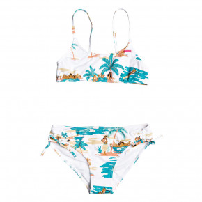Przejść do produktu Strój kąpielowy Roxy Love Waimea Bralette Set bright white honolulu 2020
